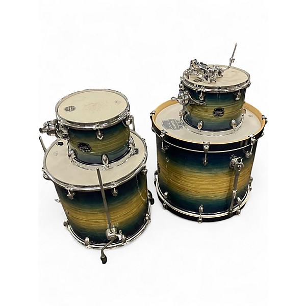 Used Mapex 4 Piece Saturn IV Studioease Cerulean Blue Drum Kit