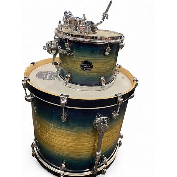 Used Mapex 4 Piece Saturn IV Studioease Cerulean Blue Drum Kit