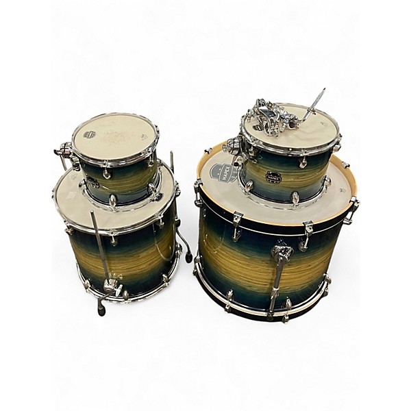 Used Mapex 4 Piece Saturn IV Studioease Cerulean Blue Drum Kit