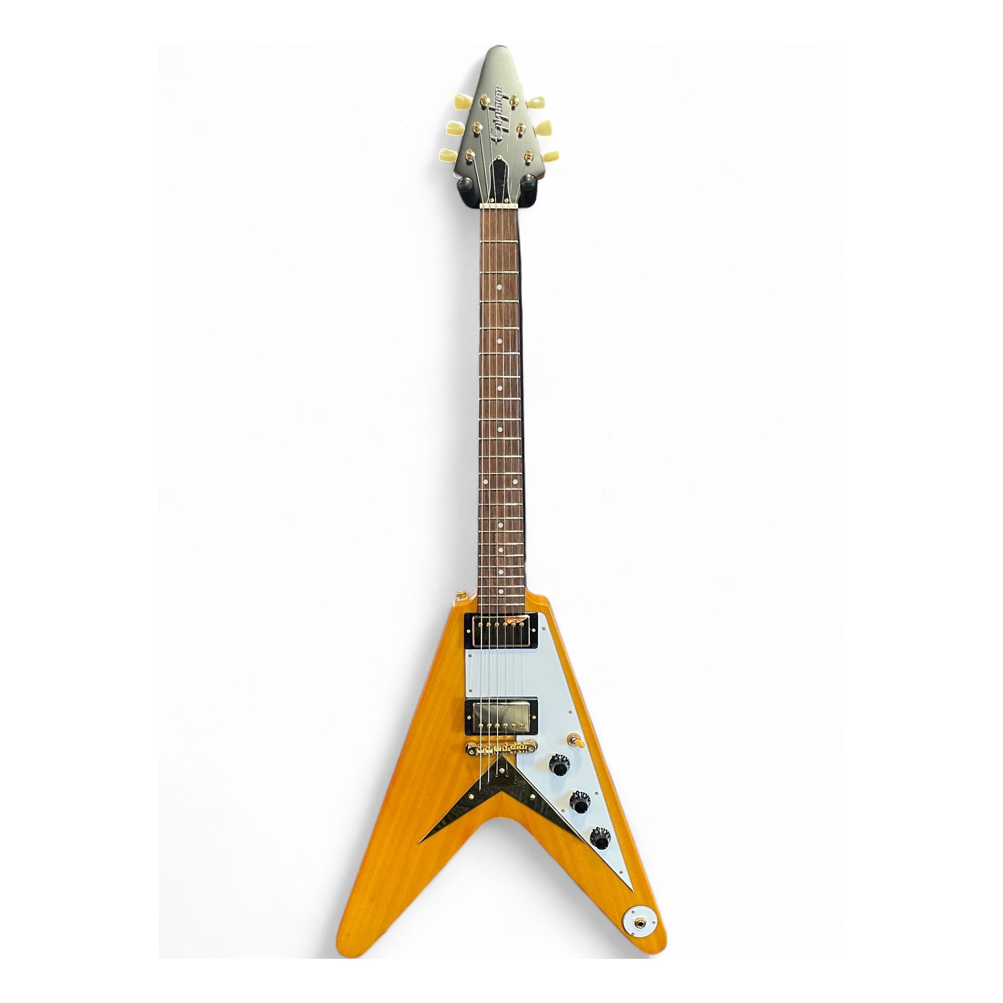 【ガイムさん専用】Epiphone 1958 Flying V Korina Used Epiphone 1958 Korina Flying V KORINA NATURAL Solid Body