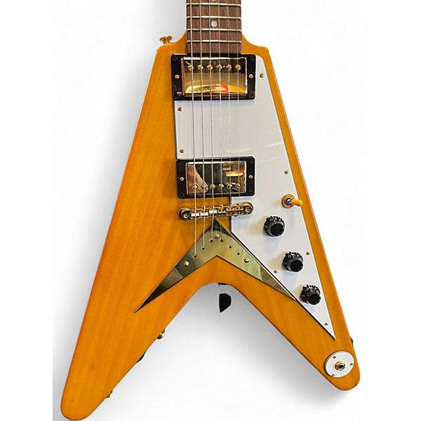 Used Epiphone 1958 Korina Flying V KORINA NATURAL Solid Body Electric Guitar