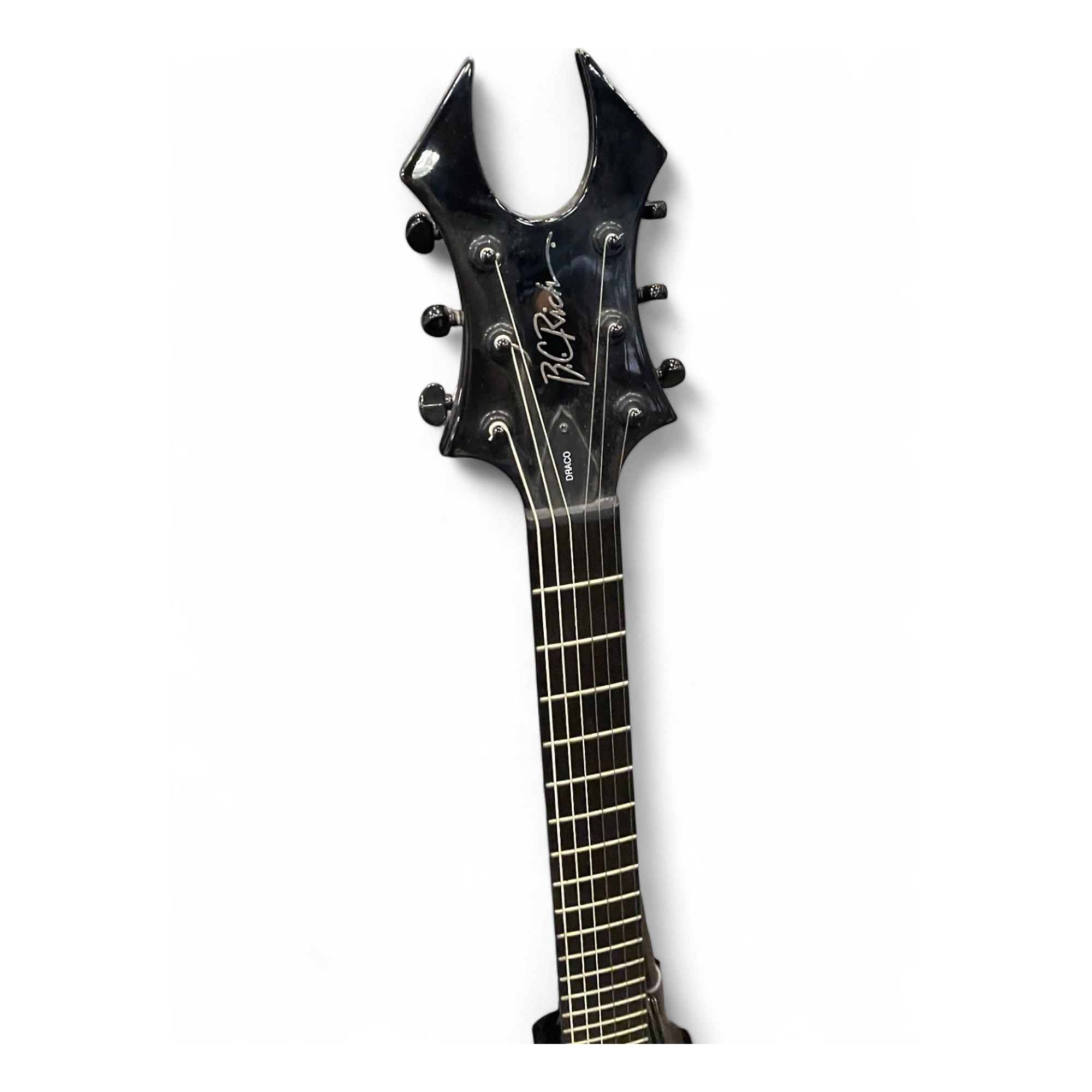 Used B.C. Rich DRACO BLACK Solid Body Electric Guitar BLACK