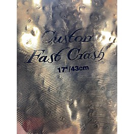 Used K 17in CUSTOM FAST CRASH Cymbal