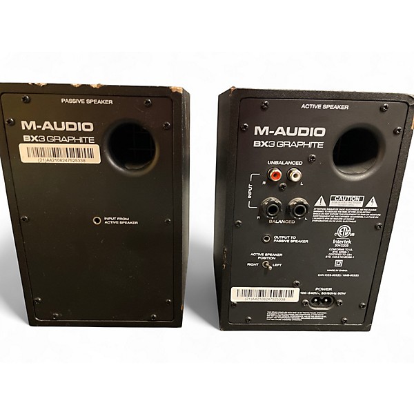 Used M-Audio BX3 GRAPHITE Powered Monitor