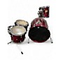 Used Pearl 4 Piece export studio birch Crimson Red Trans Drum Kit thumbnail