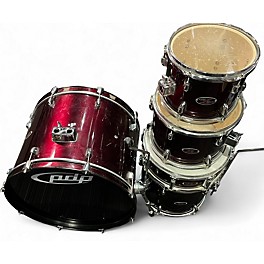 Used PDP by DW 5 Piece Z5 Metallic Red Drum Kit