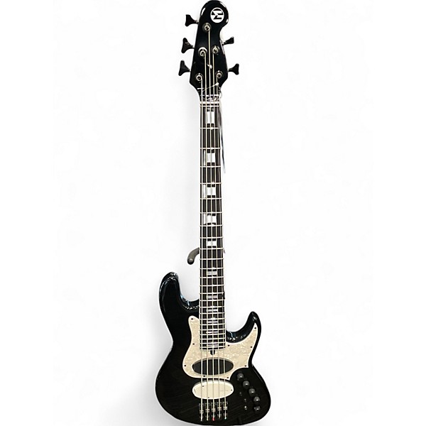 Used Maruszczyk ELWOOD L5A Black and White Electric Bass Guitar