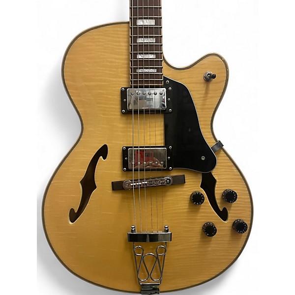 Used Teton F1433FM Flame Maple Hollow Body Electric Guitar