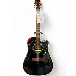 Used Zager ZAD-900CE Black Acoustic Electric Guitar