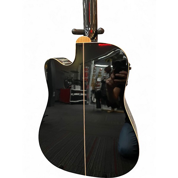 Used Zager ZAD-900CE Black Acoustic Electric Guitar