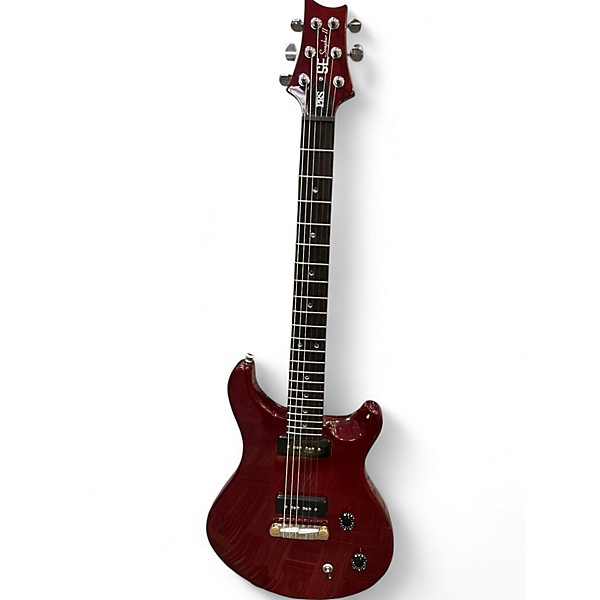 Used PRS SE SOAPBAR II Cherry Solid Body Electric Guitar