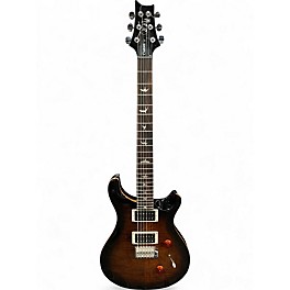 Used PRS SE Custom 24 Black Gold Sunburst Solid Body Electric Guitar