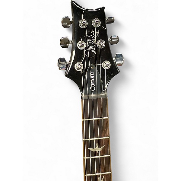 Used PRS SE Custom 24 Black Gold Sunburst Solid Body Electric Guitar