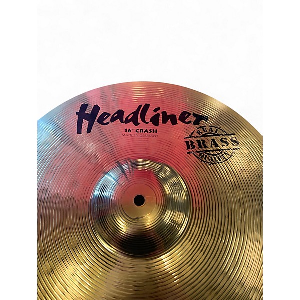 Used Headliner 16in Brass Crash Cymbal