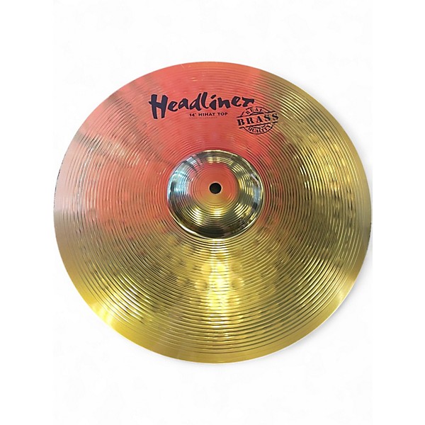 Used Headliner 14in Brass Hi Hat Pair Cymbal