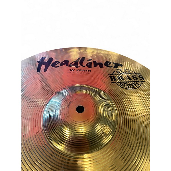 Used Headliner 16in Brass Crash Cymbal