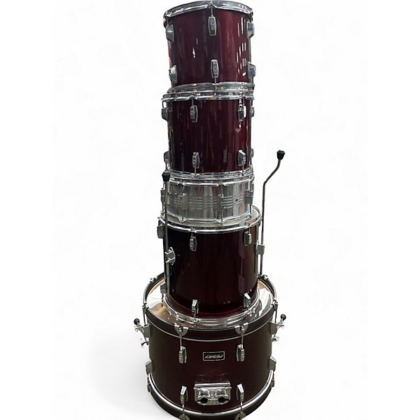 Used Peavey 5 Piece INTERNATIONAL SERIES II RED Drum Kit