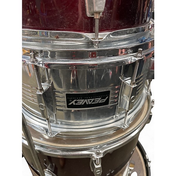 Used Peavey 5 Piece INTERNATIONAL SERIES II RED Drum Kit