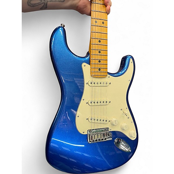 Used 2022 Fender American Ultra Stratocaster cobalt blue Solid Body Electric Guitar