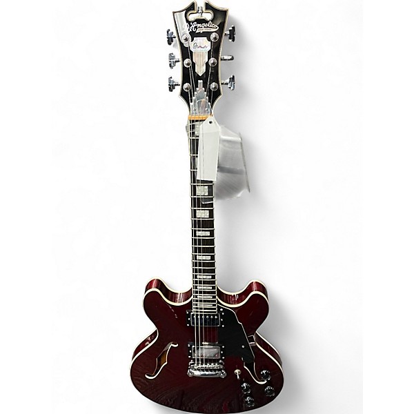 Used D'Angelico Premier Series DC Red Hollow Body Electric Guitar