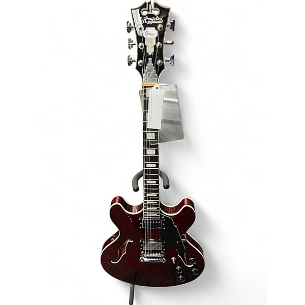 Used D'Angelico Premier Series DC Red Hollow Body Electric Guitar