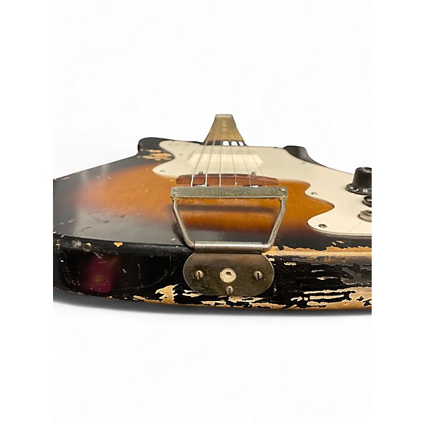 Used 1960s Kay K100 VANGUARD 2 Tone Sunburst Solid Body Electric Guitar