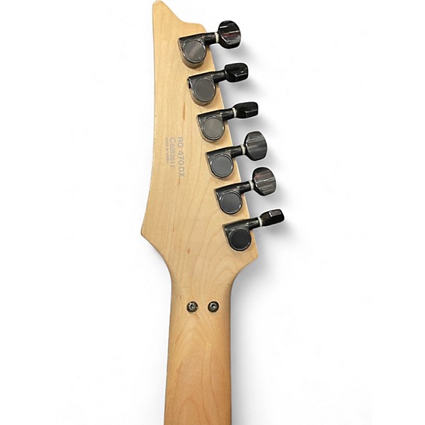 Used 2019 Ibanez RG470DX Black Sparkle Solid Body Electric Guitar