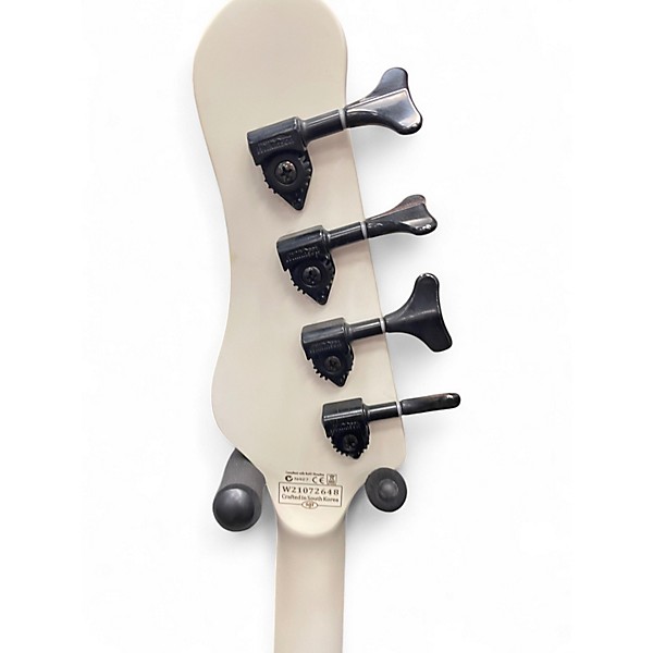 Used Schecter Guitar Research ULTRA BASS White Electric Bass Guitar