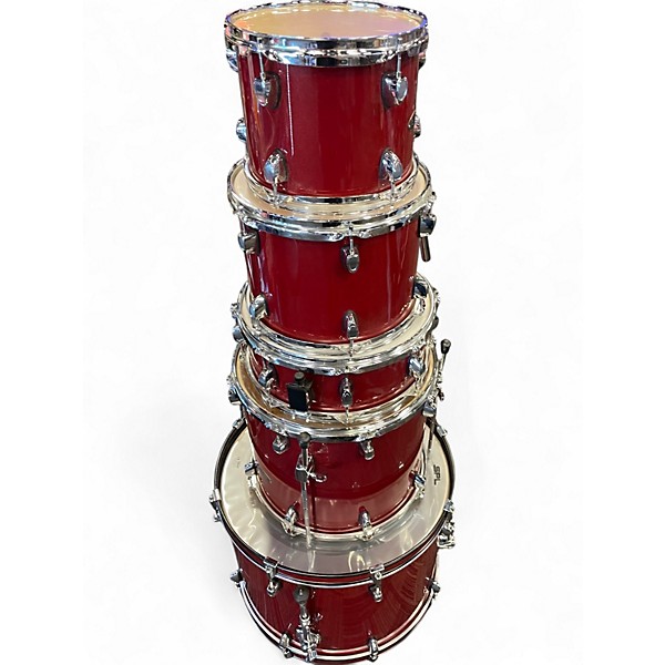 Used SPL 5 Piece UNITY II RED Drum Kit