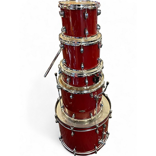 Used SPL 5 Piece UNITY II RED Drum Kit