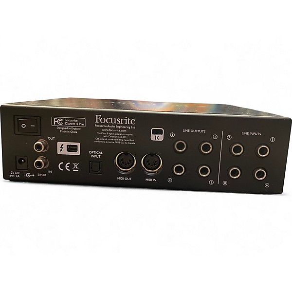Used Focusrite Clarett 4Pre Audio Interface