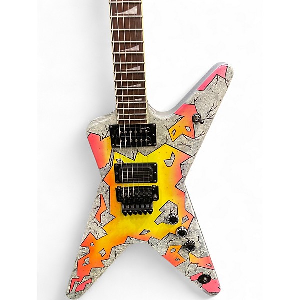 Used Dean Dimebag Concrete Sledge ML Custom Graphic Solid Body Electric Guitar