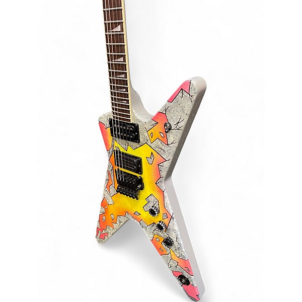 Used Dean Dimebag Concrete Sledge ML Custom Graphic Solid Body Electric Guitar