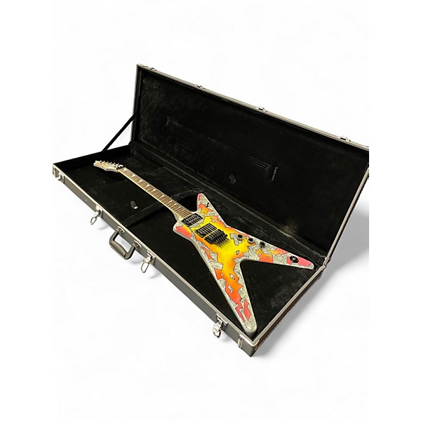 Used Dean Dimebag Concrete Sledge ML Custom Graphic Solid Body Electric Guitar