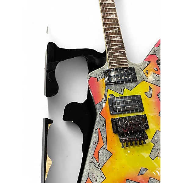 Used Dean Dimebag Concrete Sledge ML Custom Graphic Solid Body Electric Guitar