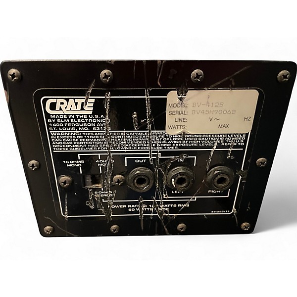 Used Crate BV412S Guitar Cabinet