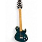 Used Silvertone Fastback Trans Blue Solid Body Electric Guitar thumbnail