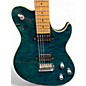 Used Silvertone Fastback Trans Blue Solid Body Electric Guitar