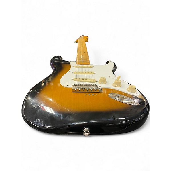 Used Squier Classic Vibe Stratocaster 2 Tone Sunburst Solid Body Electric Guitar