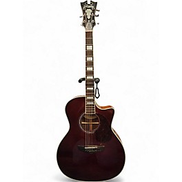 Used D'Angelico Premier Gramercy Wine Red Acoustic Guitar