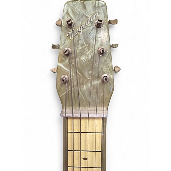 Vintage 1950s Magnatone Varsity Set Mother of Toilet Seat Lap Steel