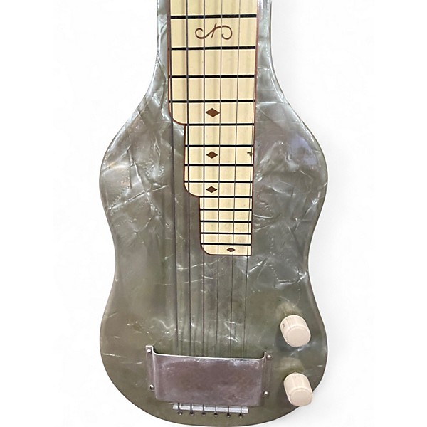 Vintage 1950s Magnatone Varsity Set Mother of Toilet Seat Lap Steel