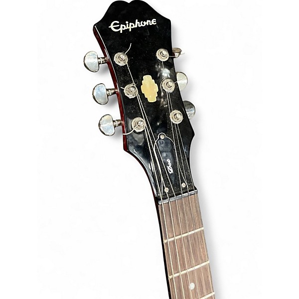 Used Epiphone Dot Trans Red Hollow Body Electric Guitar