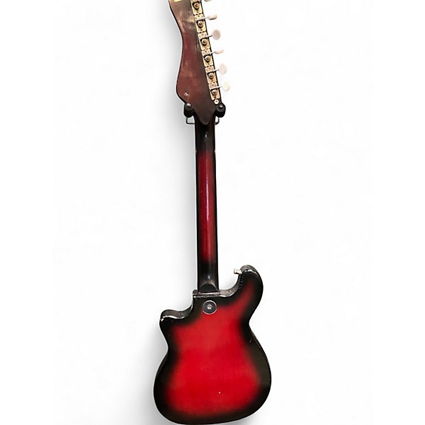 Used Douglas Chrome Plated Red Burst Solid Body Electric Guitar