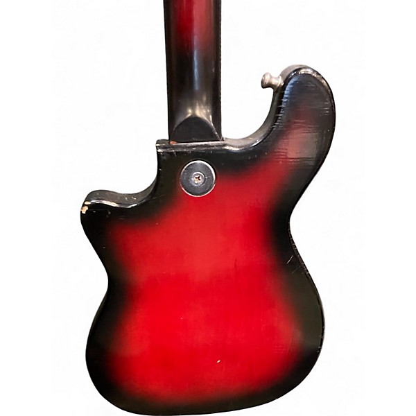 Used Douglas Chrome Plated Red Burst Solid Body Electric Guitar