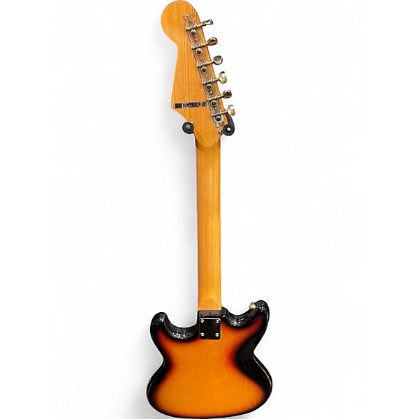Vintage 1960s Teisco ET-220 3 Color Sunburst Solid Body Electric Guitar