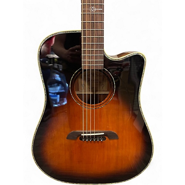 Used Alvarez Yairi DY1 Sunburst Acoustic Electric Guitar