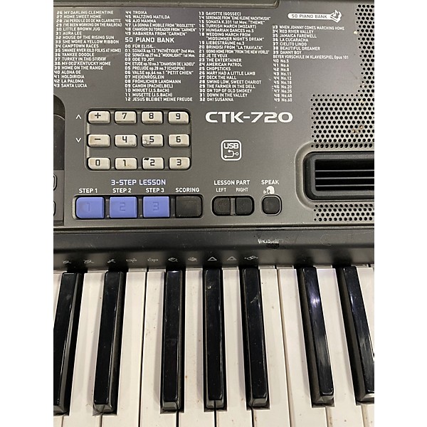 Used Casio CTK720 61-Key Portable Keyboard