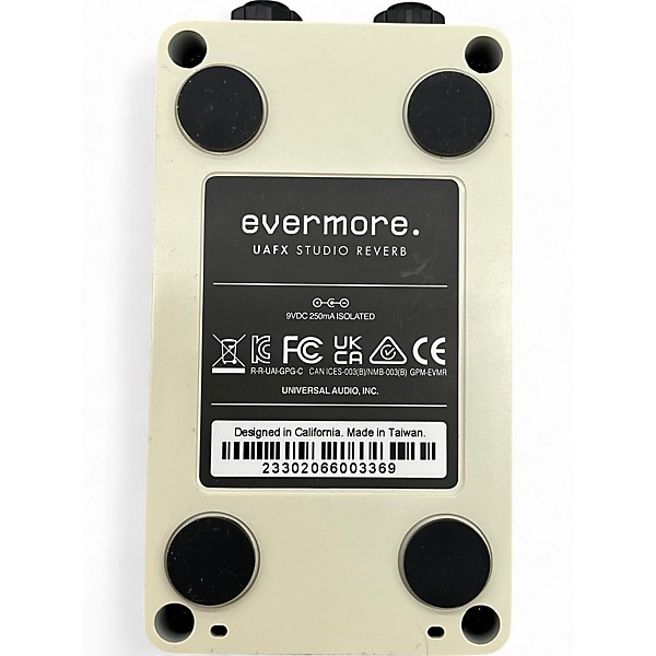 Used Universal Audio Evermore Studio Reverb Effect Pedal