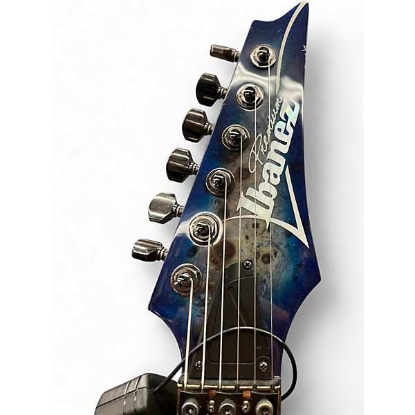 Used Ibanez S1070PBZ Blue Ghost Flames Solid Body Electric Guitar